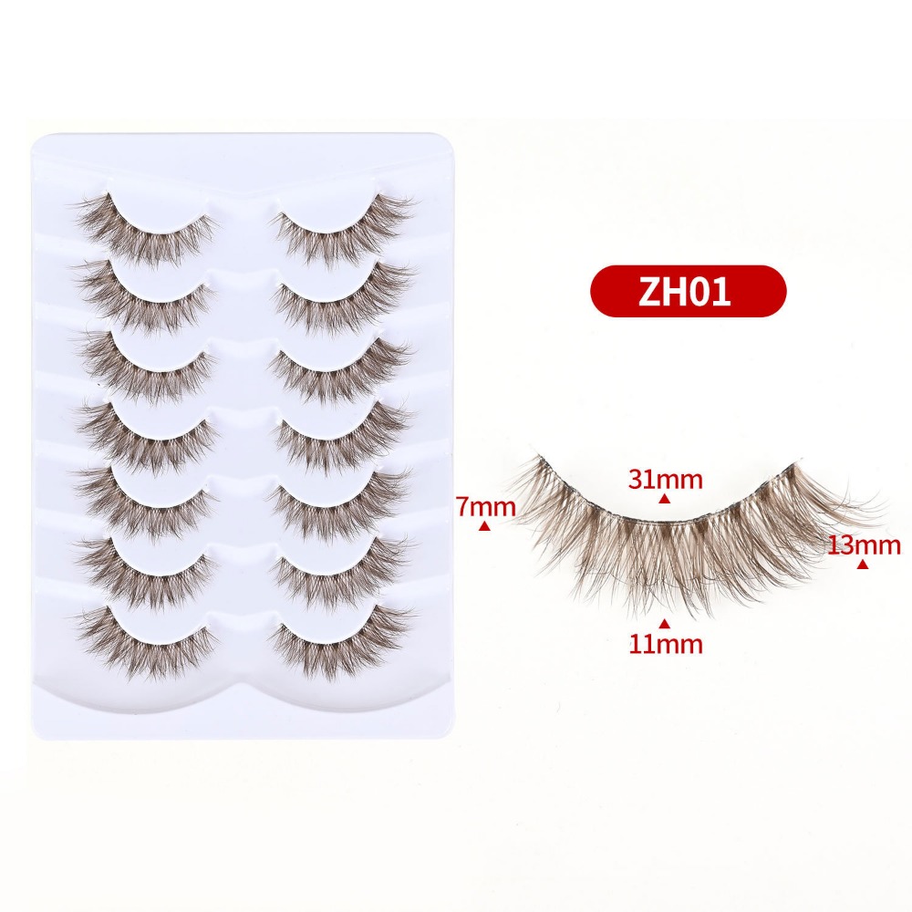 Eyelash Extension Cat Eye Wispy - 7 Par Sztucznych Rzęs Symulujących Naturalny