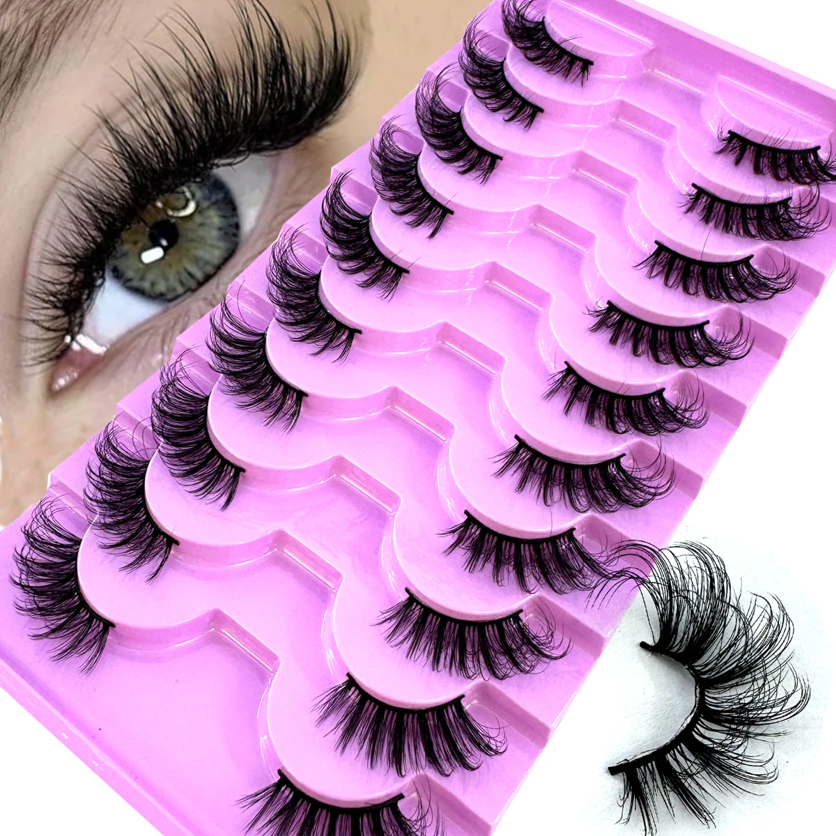 Eyelash Extension Cat Eye - AMSDCN nowe rzęsy typu half eye,