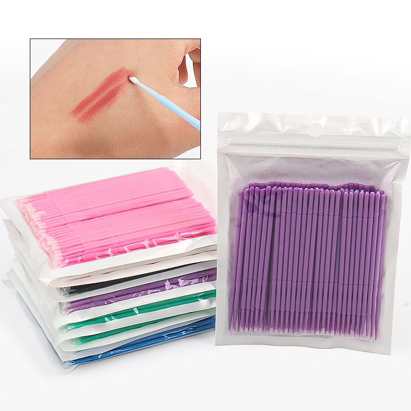 Eyelash Extension Usa - 100 SZT./Worek Bambusowe Patyczki do Czyszczenia