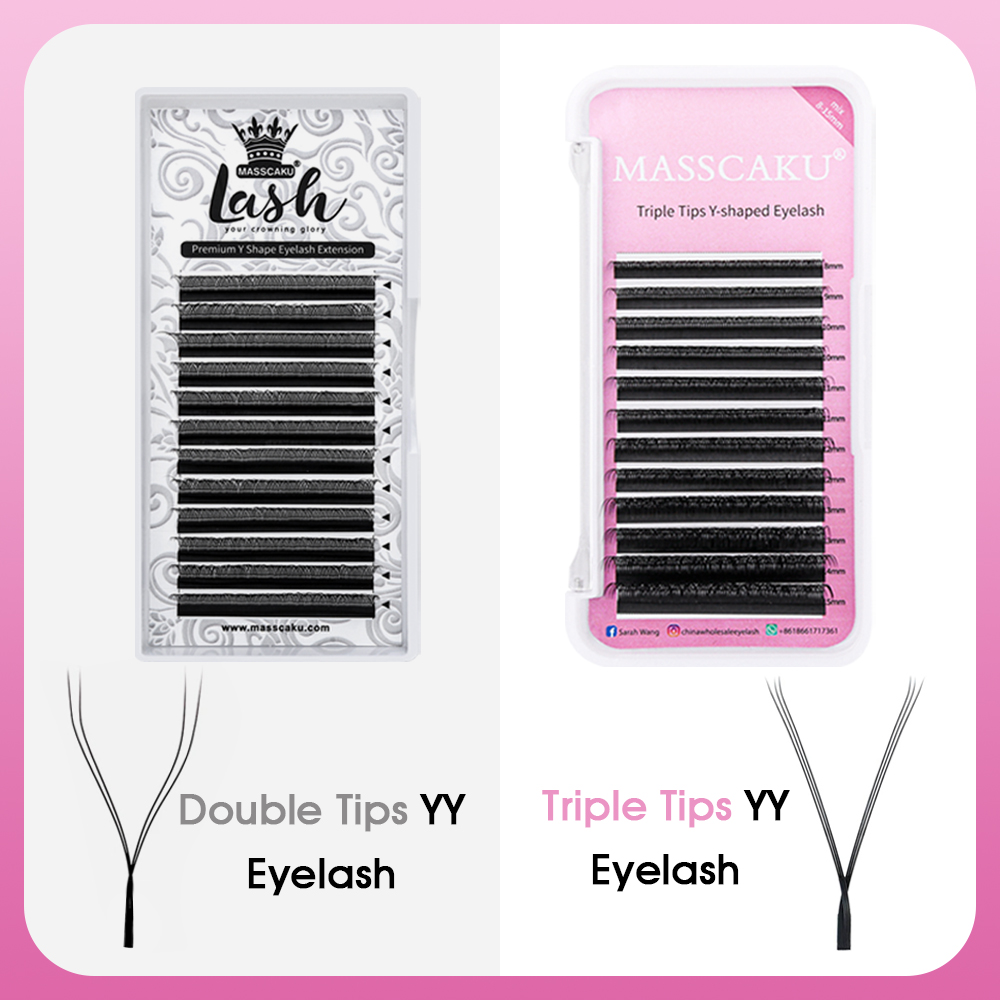 10 opakowań/partia MASSCAKU Rz – Eyelash Extension Double Volume recenzja i cena
