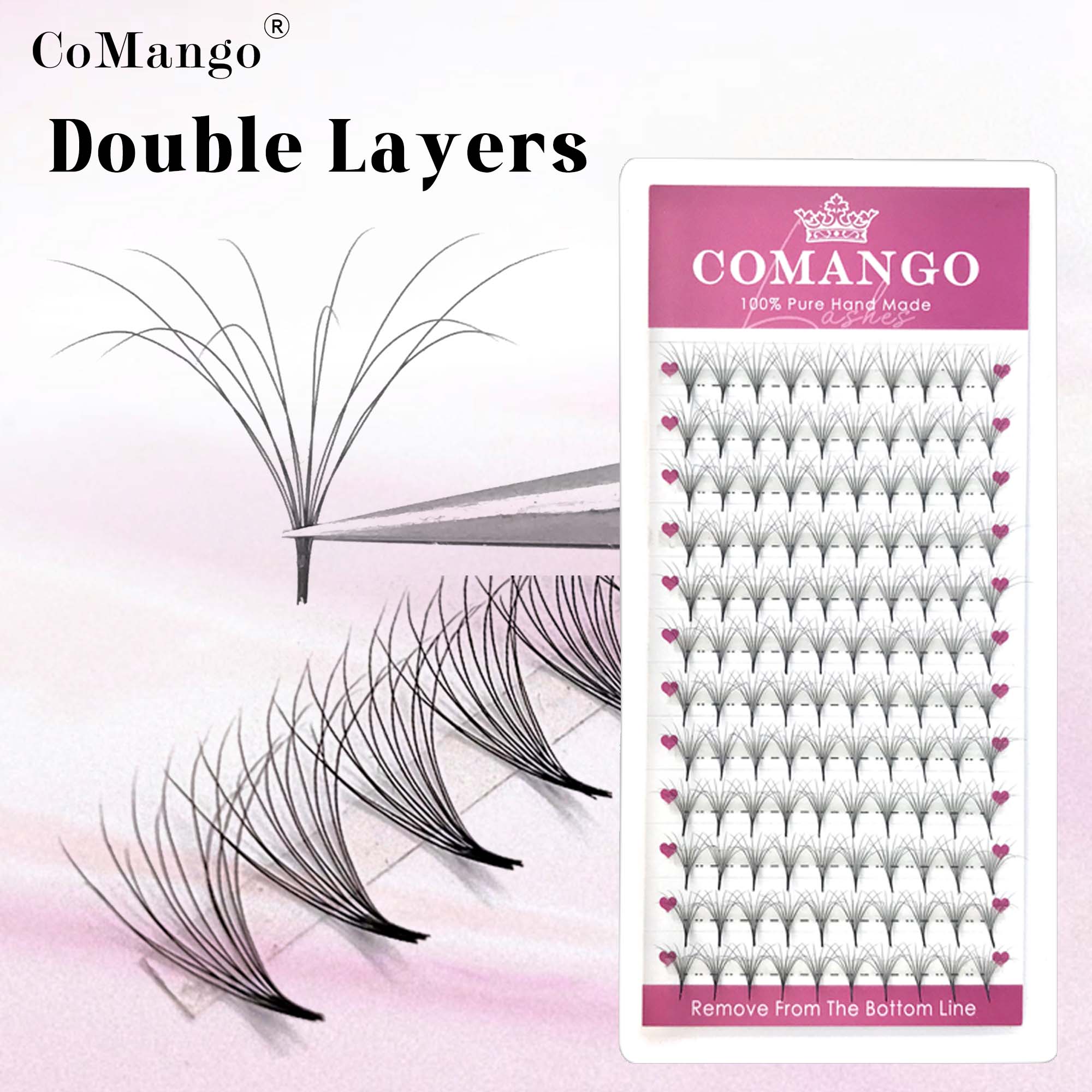 COMANGO ładne dwuwarstwowe, pu – Eyelash Extension Double Volume recenzja i cena