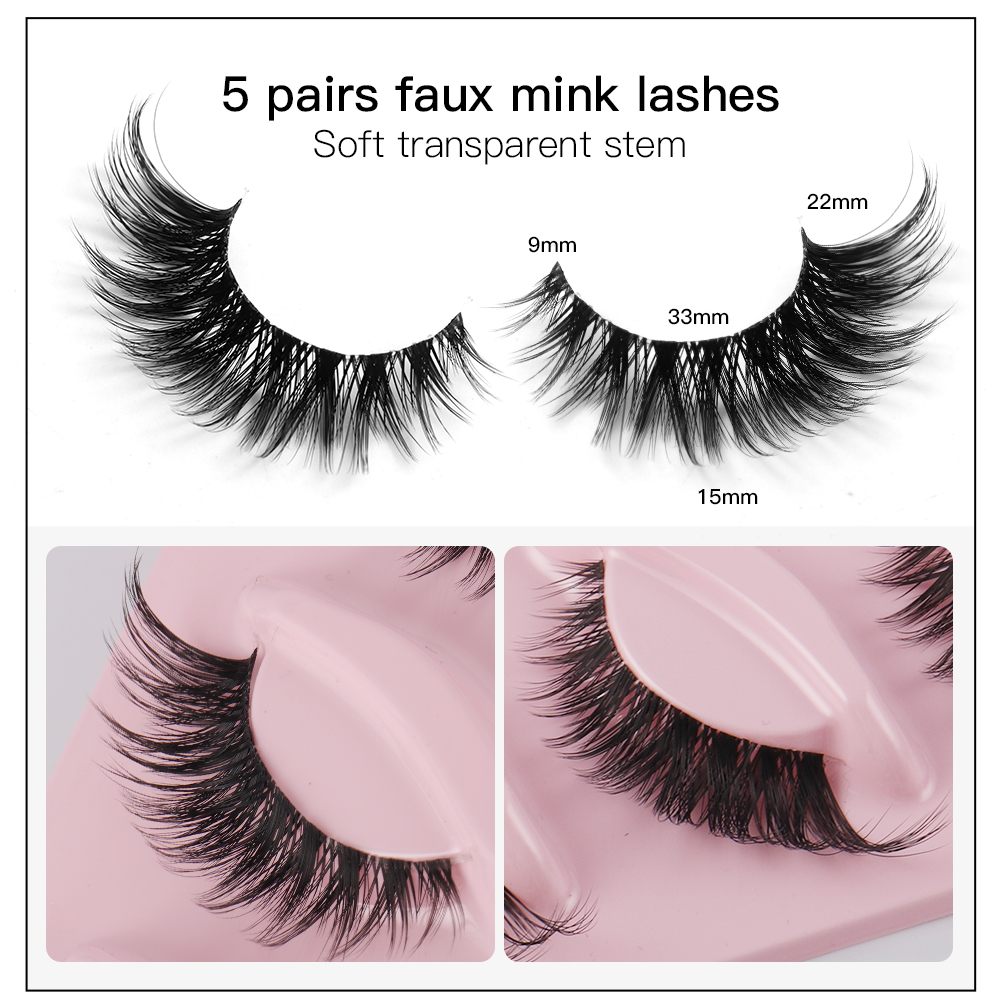 5 par rzęs Cat Eye Lashes Faux – Eyelash Extension Cat Eye recenzja i cena