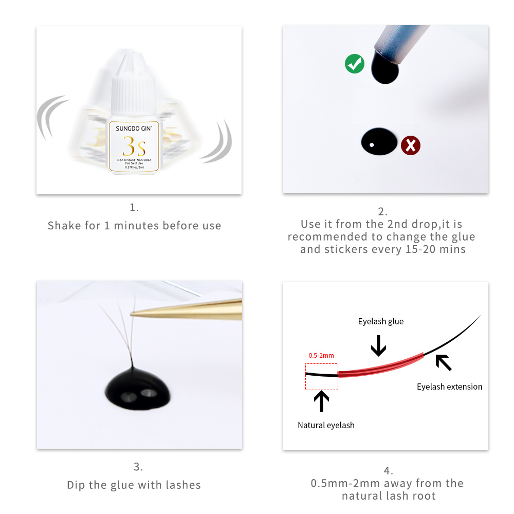 Klej do przedłużania rzęs 3S F – Eyelash Extension Open Eye recenzja i cena