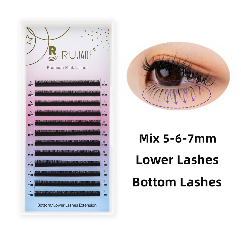Lower Lashes Mix 5 6 7mm Botto – Eyelash Extension C Curl recenzja i cena