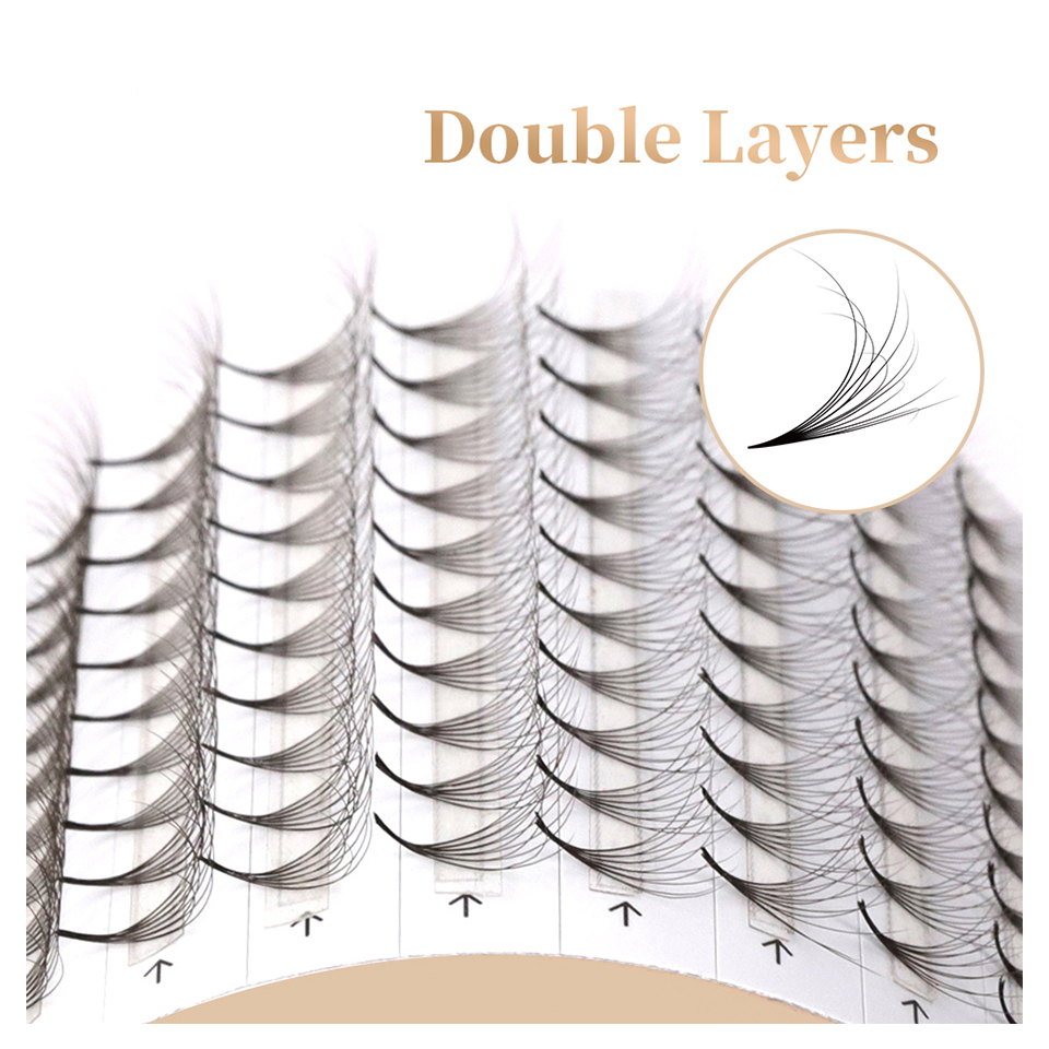 AGUUD Double Layer Pointy Base – Eyelash Extension Double Volume recenzja i cena