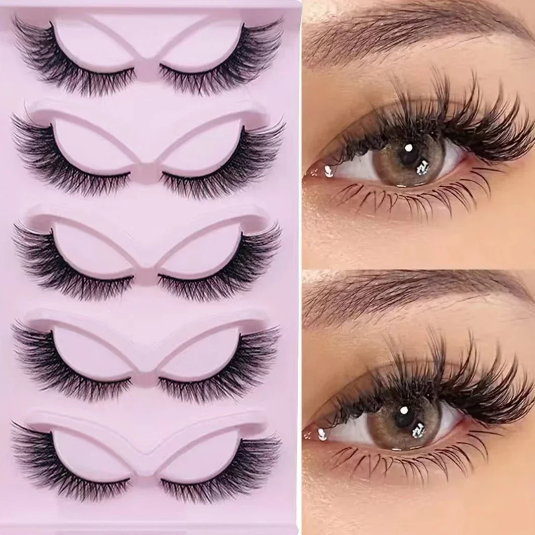 5 par kocie oko rzęs, sztuczne – Eyelash Extension Cat Eye Wispy recenzja i cena