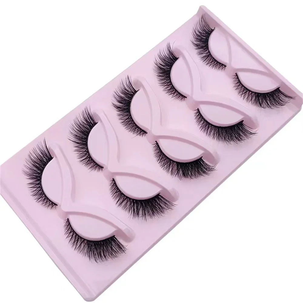 5 par kocie oko rzęs, sztuczne – Eyelash Extension Cat Eye Wispy recenzja i cena
