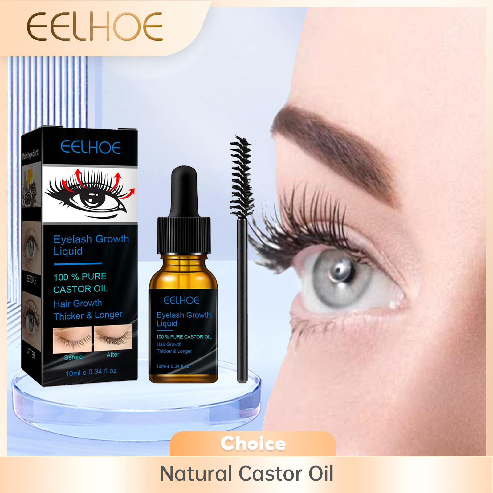Serum do wzrostu rzęs z olejem – Eyelash Extension Human Hair recenzja i cena