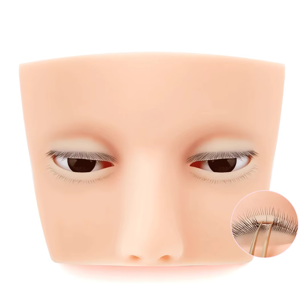 Mini manekin 4-warstwowy do ćw – Eyelash Extension Open Eye recenzja i cena